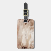 Eleganter Luxus Glitzer Marmor Gepäckanhänger (Vorderseite vertikal)