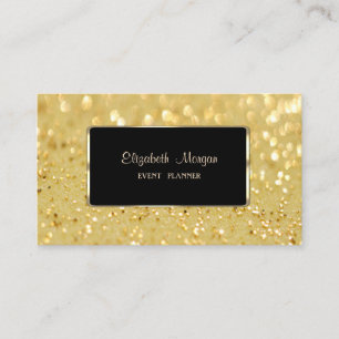 Eleganter Luxus, Glitzernde Bokeh-Effekte Visitenkarte
