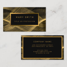 Eleganter Luxus Gold Black Wave