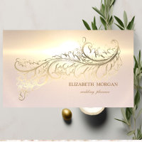 Eleganter Luxus Gold Feather