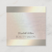 Eleganter Luxus, holografisch hell Quadratische Visitenkarte (Vorderseite)