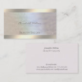 Eleganter Luxus, holografisch hell Visitenkarte (Vorne/Hinten)