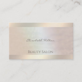 Eleganter Luxus, holografisch hell Visitenkarte