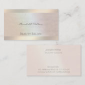 Eleganter Luxus, holografisch hell Visitenkarte (Vorne/Hinten)