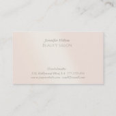 Eleganter Luxus, holografisch hell Visitenkarte (Rückseite)