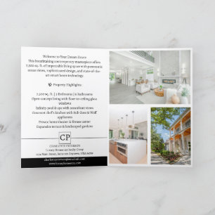Eleganter Luxus-Immobilienprospekt Programm