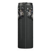 Eleganter Luxus in schwarz und gold baubles Weihna Thermosbecher (Rückseite)
