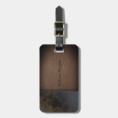 Eleganter Luxus, Leathe Look - Personalisiert Gepäckanhänger (Vorderseite vertikal)