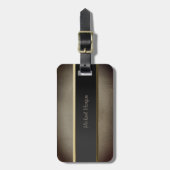 Eleganter Luxus, Leather Look Gepäckanhänger (Vorderseite vertikal)