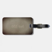 Eleganter Luxus, Leather Look Gepäckanhänger (Rückseite horizontal)