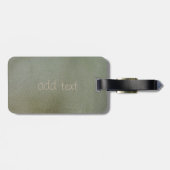 Eleganter Luxus, Leather Look Gepäckanhänger (Rückseite horizontal)