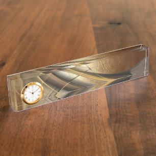 Eleganter Luxus-Leder-Look Namensplakette