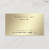 Eleganter Luxus leuchtende goldene Wimpern machen  Treuekarte (Rückseite)