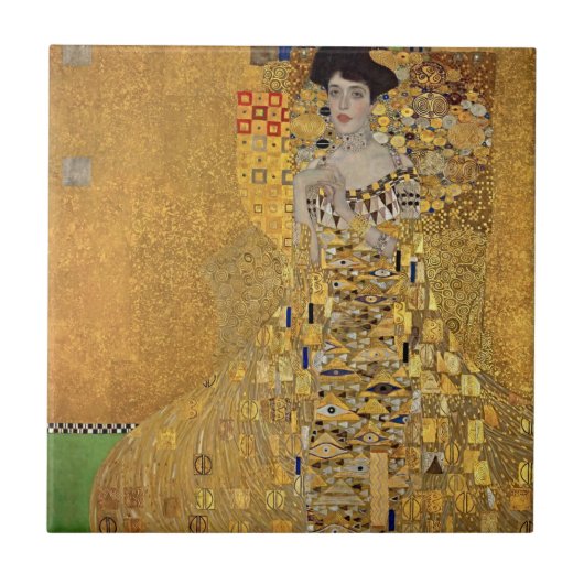 Eleganter Luxus mit Gustav Klimts Portrait Fliese (Vorderseite)