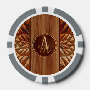 Eleganter Luxus mit Holzintarsien und individuelle Pokerchips