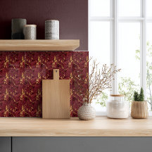 Eleganter Luxus Moderne Burgunderrot Gold Marmor