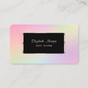 Eleganter Luxus Moderne Coole Holografie Visitenkarte