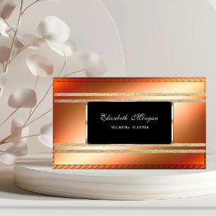Eleganter Luxus Moderne Imitate Gold Glitterie Visitenkarte