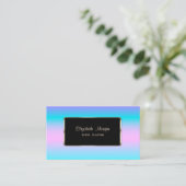 Eleganter Luxus Moderner Chic Holografie Visitenkarte (Stehend Vorderseite)