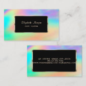 Eleganter Luxus Moderner Regenbogen farbenfroh hol Visitenkarte (Vorne/Hinten)