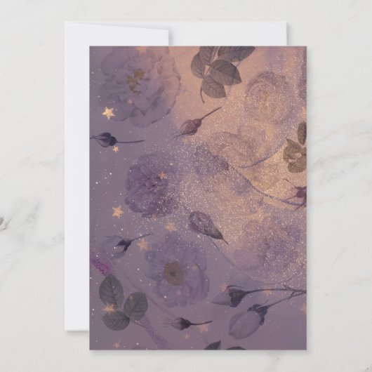 Eleganter Luxus Monogram Light Boho Floral Arch Einladung (Rückseite)