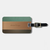 Eleganter Luxus, Retro, gestreift, den Blick belas Gepäckanhänger (Vorderseite horizontal)