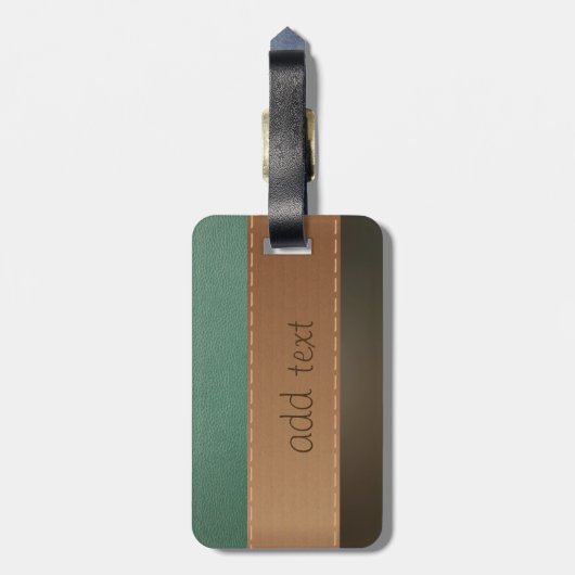 Eleganter Luxus, Retro, gestreift, den Blick belas Gepäckanhänger (Rückseite vertikal)