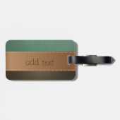 Eleganter Luxus, Retro, gestreift, den Blick belas Gepäckanhänger (Rückseite horizontal)