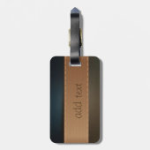 Eleganter Luxus, Retro, gestreift Gepäckanhänger (Rückseite vertikal)