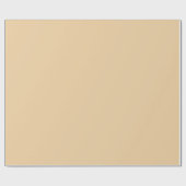 Eleganter Luxus-Sand-Dollar-Einheitsfarben-Vorlage Geschenkpapier (Flach)