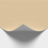 Eleganter Luxus-Sand-Dollar-Einheitsfarben-Vorlage Geschenkpapier (Ecke)