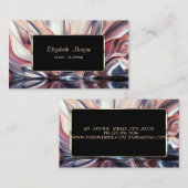 Eleganter Luxus-Stilrahmen Abstrakt Visitenkarte (Vorne/Hinten)