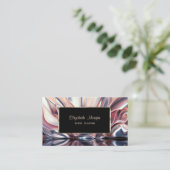 Eleganter Luxus-Stilrahmen Abstrakt Visitenkarte (Stehend Vorderseite)