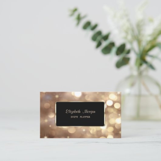 Eleganter Luxus Stilvoll, Beruflich, Bokeh Visitenkarte (Stehend Vorderseite)