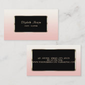 Eleganter Luxus Stilvoll Beruflich Visitenkarte (Vorne/Hinten)