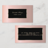 Eleganter Luxus Stilvoll Beruflich Visitenkarte (Vorne/Hinten)