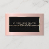 Eleganter Luxus Stilvoll Beruflich Visitenkarte (Rückseite)