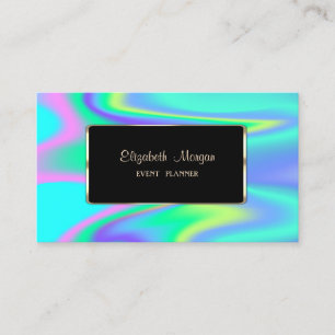 Eleganter Luxus Stilvoll, modern, holografisch Visitenkarte