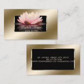 Eleganter Luxus Stilvoll, modern, schwarz Rahmen, Visitenkarte (Vorne/Hinten)