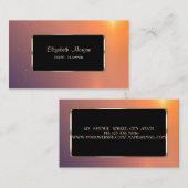 Eleganter Luxus Stilvoll,Modernes Ombre,Frame Visitenkarte (Vorne/Hinten)