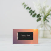 Eleganter Luxus Stilvoll,Modernes Ombre,Frame Visitenkarte (Stehend Vorderseite)