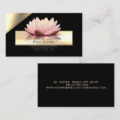 Eleganter Luxus Stilvoll, Schwarz, Gold Rahmen, Lo Visitenkarte (Vorne/Hinten)