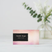 Eleganter Luxus Stilvoller Glitzer, Rahmen Visitenkarte (Stehend Vorderseite)