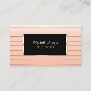 Eleganter Luxus Stylisch,Modern,Gestreift Visitenkarte