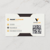 Eleganter Luxus Visitenkarte (Rückseite)