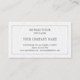 Eleganter Luxus White Silver Mandala Beruflich Visitenkarte