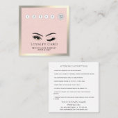 Eleganter Luxus-Wink-Leinen machen das Auge nach d Treuekarte (Vorne/Hinten)