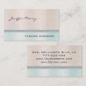 Eleganter Luxus, zeitgenössisch glänzend pastellfa Visitenkarte (Vorne/Hinten)