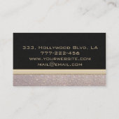 Eleganter Luxus zeitgenössischer Glanz Visitenkarte (Rückseite)