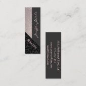 Eleganter Luxus zeitgenössischer Leopardenglanz Mini Visitenkarte (Vorne/Hinten)